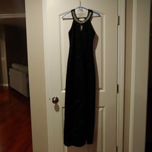 Black evening dress. My daughter wore to a Jr. Pro